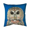 Begin Home Decor 26 x 26 in. Colorful Spotted Owl-Double Sided Print Indoor Pillow 5541-2626-AN296